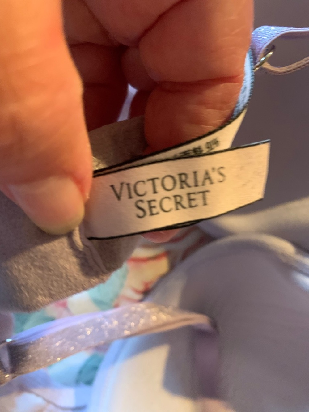 Victoria Secret Lace Push-Up Bra in Light Lavender - Women Intimates Size 32 DDD - Picture 7 of 8